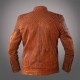 Cafe Racer Classic Cult Waxed Brown Leather Jacket