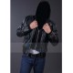 Justin Bieber Hooded Black Bomber Leather Jacket