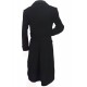 Sherlock Holmes Black Wool Double Breast Coat