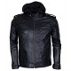 AJ Style Wrestler WWE Men's Black Leather Jacket