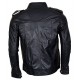 AJ Style Wrestler WWE Men's Black Leather Jacket