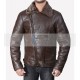 B3 Aviator Bomber Dark Brown Flight Leather Jacket with Sheepskin Shearling
