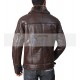 B3 Aviator Bomber Dark Brown Flight Leather Jacket with Sheepskin Shearling