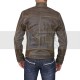 Triple Stitched Cafe Racer Moto Vintage Distressed Brown Biker Leather Jacket