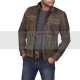 Triple Stitched Cafe Racer Moto Vintage Distressed Brown Biker Leather Jacket