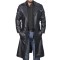 Blade Runner Ryan Gosling Men's Black Leather Fur Jacket