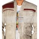 Star Wars John Boyega Waxed Flight Bomber Leather Jacket