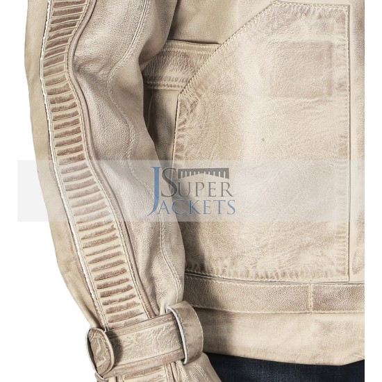 Star Wars John Boyega Waxed Flight Bomber Leather Jacket