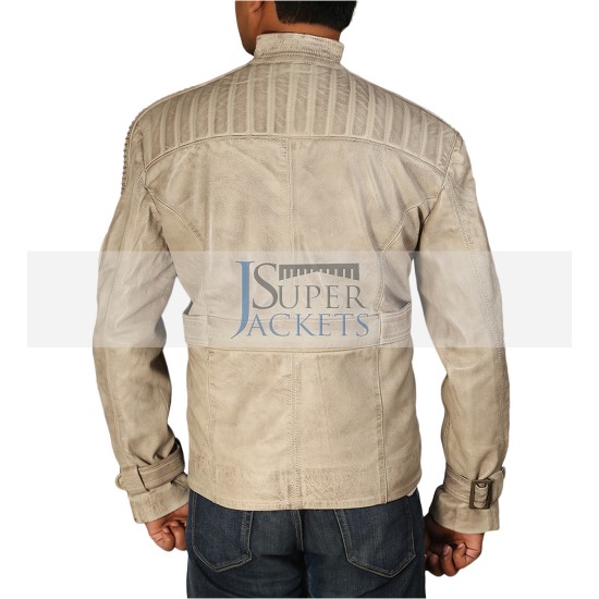 Star Wars John Boyega Waxed Flight Bomber Leather Jacket