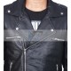 The Walking Dead Negan Jeffery Dean Morgan Black Biker Leather Jacket