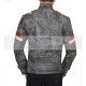 Men's Retro Grey Elephant textured Classic Biker Leather Jacket