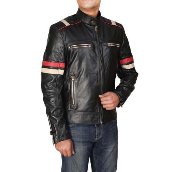 Distressed Leather Jackets: For Cafe Race Men's Biker Vintage [Leather Jackets]