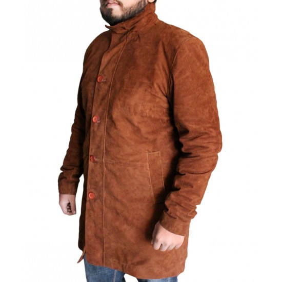 Robert Sheriff Brown Suede Leather Jacket
