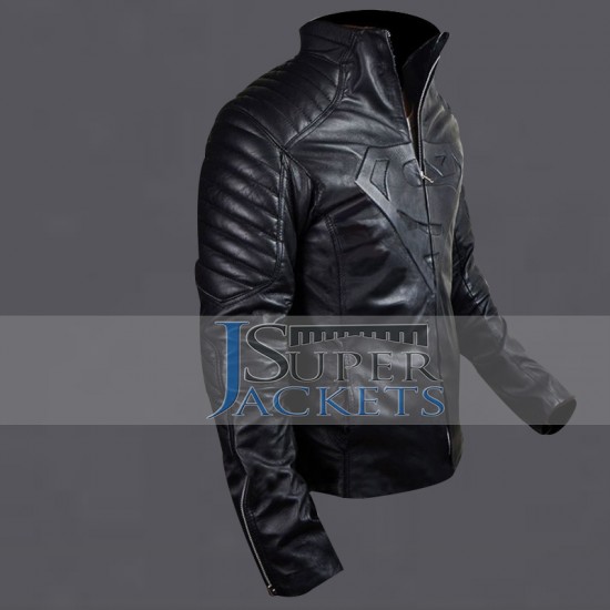 Smallville Superman Black Leather Jacket