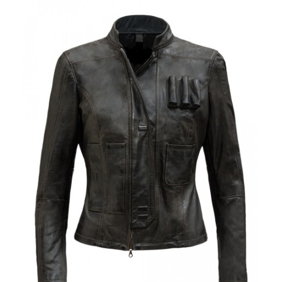 Star Wars Han Solo Women Leather Jacket
