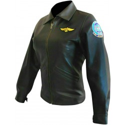 Top Gun Kelly McGillis Bomber Aviator Jacket