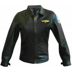 Top Gun Kelly McGillis Bomber Aviator Jacket