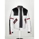 Designers Chaser Box White & Black Motorbike Leather Jacket