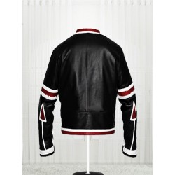 Designers Chaser Box White & Black Motorbike Leather Jacket Designers Chaser Box White & Black Motorbike Leather Jacket