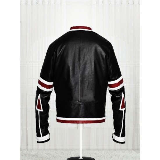 Designers Chaser Box White & Black Motorbike Leather Jacket