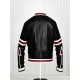 Designers Chaser Box White & Black Motorbike Leather Jacket