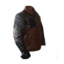 Criss Angel Designers Brown Quilted Biker Jacket