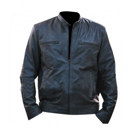 Dean Ambrose WWE Grey Replica Leather Jacket