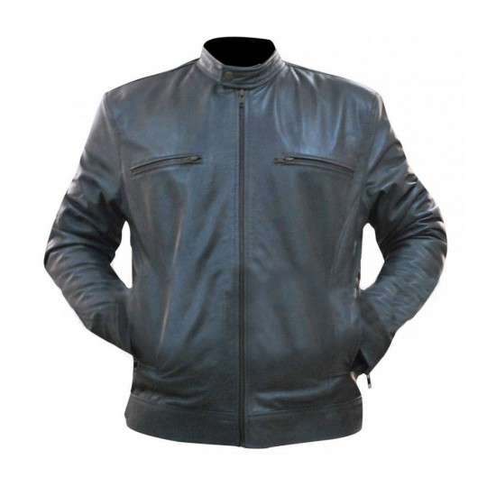 Dean Ambrose WWE Grey Replica Leather Jacket