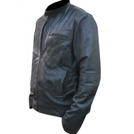 Dean Ambrose WWE Grey Replica Leather Jacket