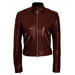 Jack Reacher Never Go Back Major Susan Turner (Cobie Smulders) Leather Jacket