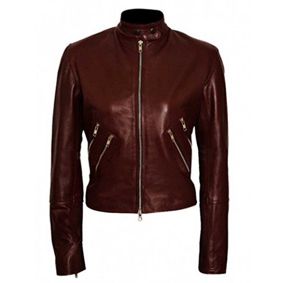 Jack Reacher Never Go Back Major Susan Turner (Cobie Smulders) Leather Jacket