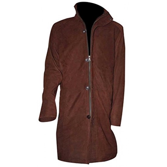 Robert Taylor Sheriff Walt Longmire Brown Velvet Trench Coat