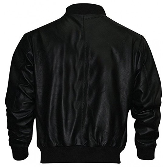 Buy Rocky Balboa Black Tiger Leather Jacket For Sale