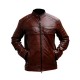 Men's Cow Hide Cafe Racer Unique Retro Brown Motorcycle Jacket 