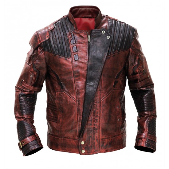 Starlord Leather Jacket Maroon - Guardians of Galaxy 2 Starlord Leather Jacket Maroon - Guardians of Galaxy 2