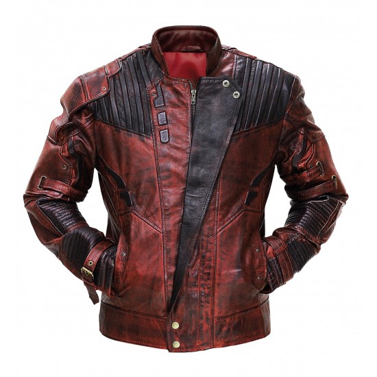 Starlord Leather Jacket Maroon - Guardians of Galaxy 2 Starlord Leather Jacket Maroon - Guardians of Galaxy 2