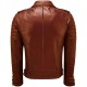 Men's Brando Brown Leather Jacket - Brown Brando Jacket