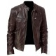 Men's Motorcycle Biker Jacket - Slim Fit Leather Jacket Men