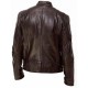 Men's Motorcycle Biker Jacket - Slim Fit Leather Jacket Men