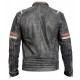 Men's Cafe Racer Jacket - Motorcycle Black Leather Jacket