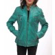 Women's Sea Green Jacket - Sea Green Leather Jacket