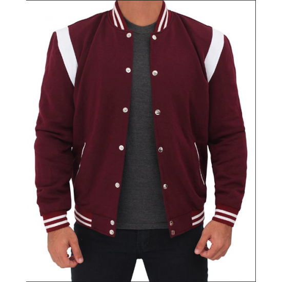 Mens Maroon Varsity Jacket | Baseball Letterman Jacket Mens Maroon Varsity Jacket | Baseball Letterman Jacket