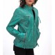 Women's Sea Green Jacket - Sea Green Leather Jacket