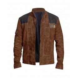 Han Solo Jacket - Star Wars Leather Jacket in Brown Suede