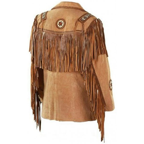 Women’s American Cowboy Brown Leather Jacket