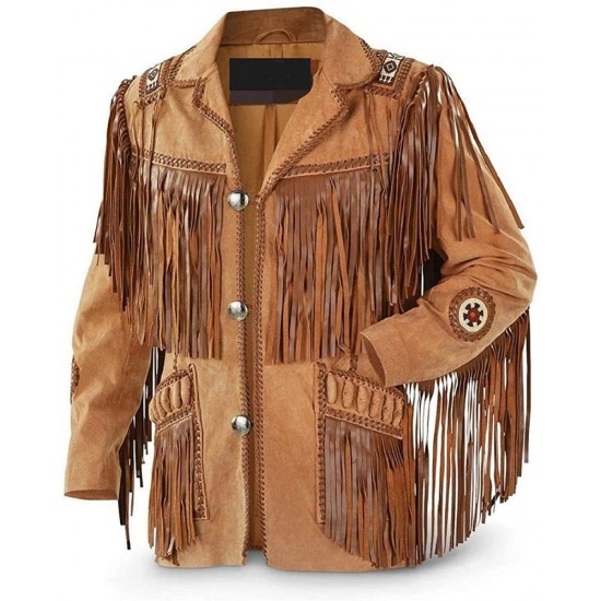 Women’s American Cowboy Brown Leather Jacket