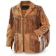 Women’s American Cowboy Brown Leather Jacket