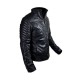 Superman Man of Steel Biker Black Leather Jacket