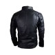 Superman Man of Steel Biker Black Leather Jacket