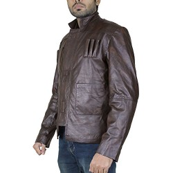 Star Wars Force Awakens Han Solo Brown Leather Jacket